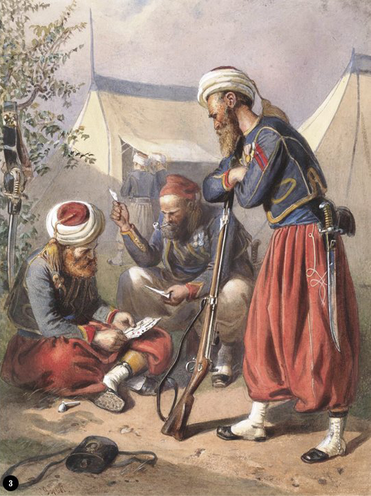3. Зуавы во время отдыха играют в карты, 1870.
