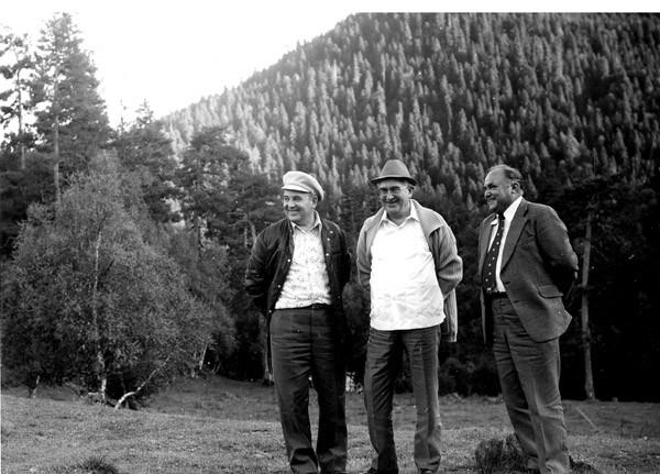 М.С. Горбачёв и Ю.В. Андропов на отдыхе в Ставропольском крае.