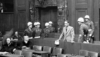© РИА Новости. В. Кинеловский Нюрнбергский трибунал: суровый и справедливый приговор