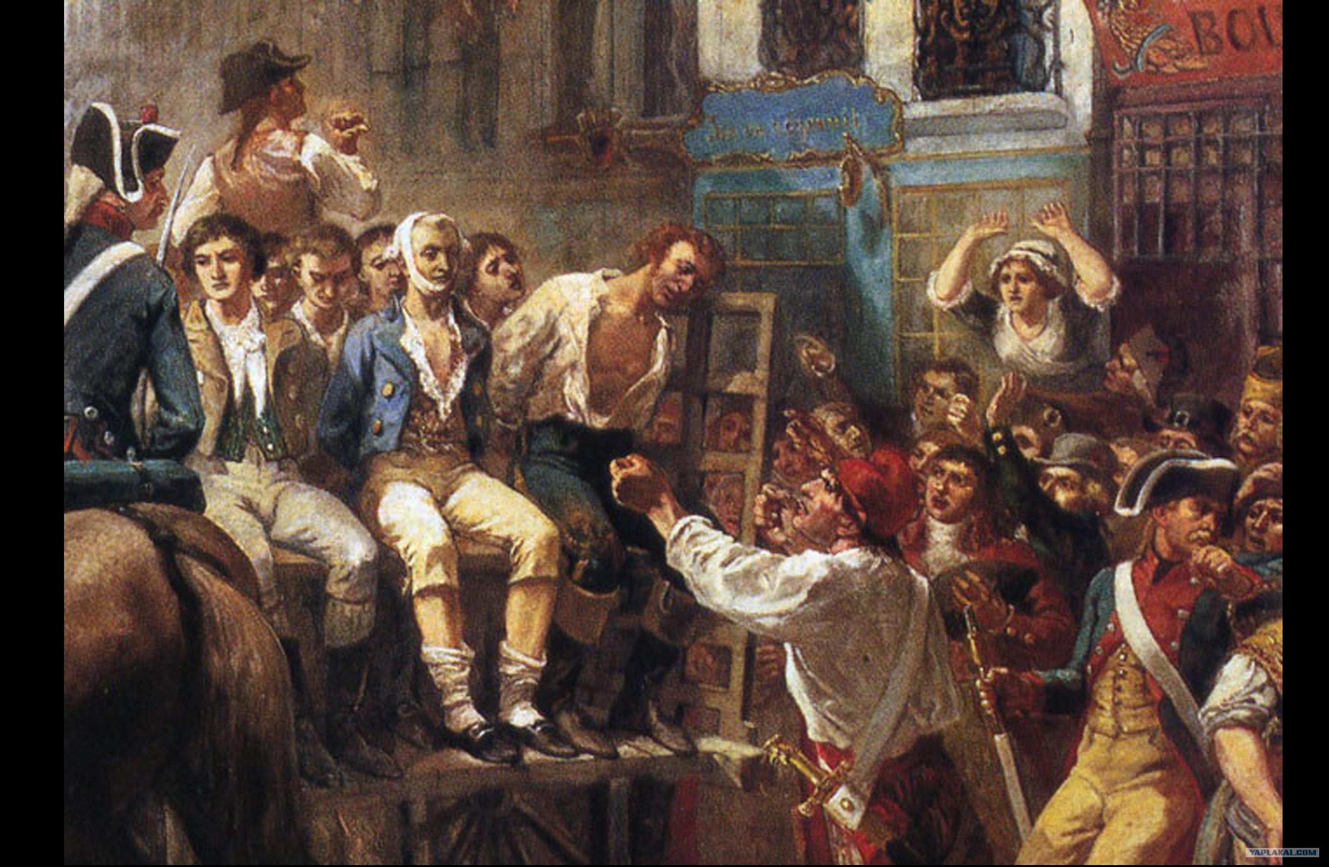 Во время революции казнили. Казнь Максимилиана Робеспьера. Казнь Робеспьера картина.